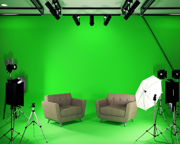 studio big modern film studio with green screen 3d rendering 43151 121